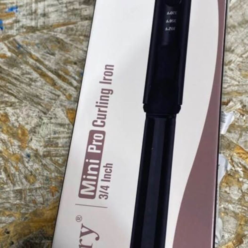 FARERY Travel Mini Pro Curling Iron Dual Voltage, 3/4 Inch, with 3 Adju